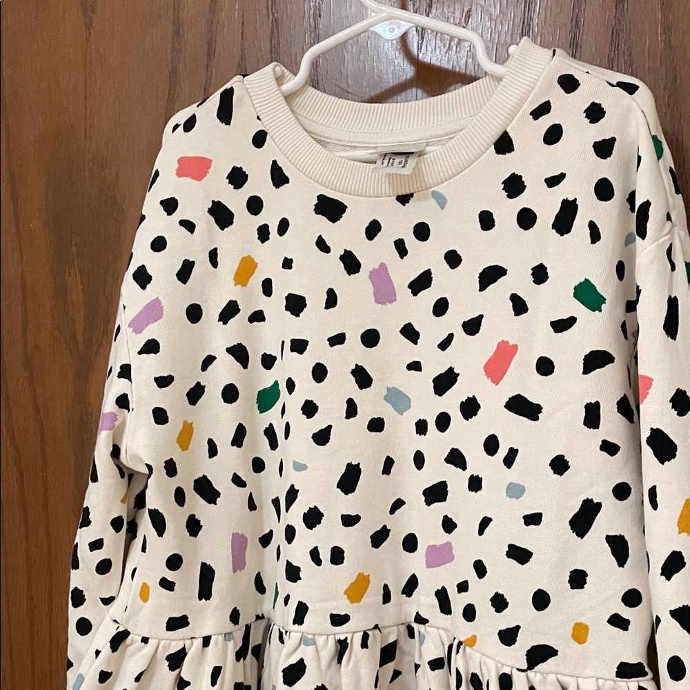 Hanna Andersson NWOT Girls Size 12 Multicolor Patterned polka dot Casual Dress - Picture 8 of 11